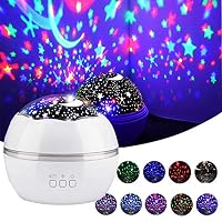Starlight Projector for Kids,Star Night Light by Morovigo Universe Night Light Projection Lamp,360-degree Rotating Romantic Star Sea Birthday New Projector lamp for Bedroom Decoration