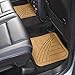 Amazon Basics 4 Piece Rubber Car Floor Mat, Beige