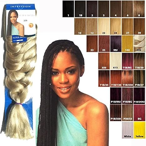 Impression Super Braid Hair Extensions 86 Weight 175gm White