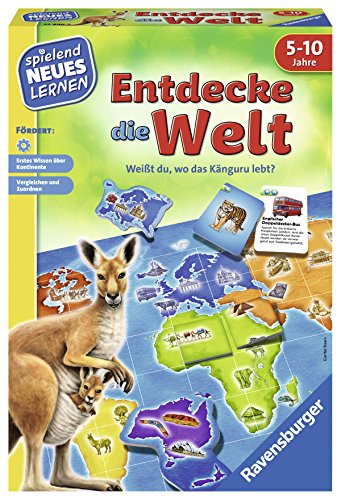 Ravensburger 24990 - Entdecke die Welt - Spielen und Lernen für Kinder, Lernspiel für Kinder von 5-10 Jahren, Spielend…