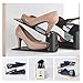 HARRA HOME Premium 3step Adjustable Shoe Slots Space Saver, Easy Shoe Slotz Organizer Double Shoe Rack Storage For Closet, Shoes Holder For Sneaker booties High heels Flats Sandals, Set of 5