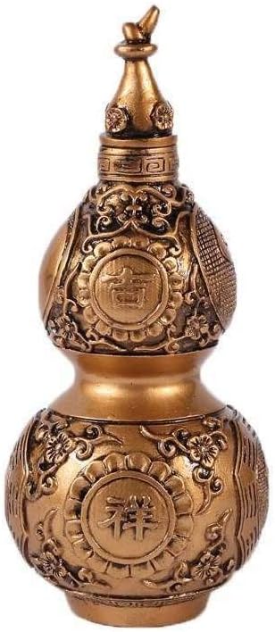 lachineuse WU Lou Feng Shui Water Bottle, Gold, 8x8x18cm - Image 3