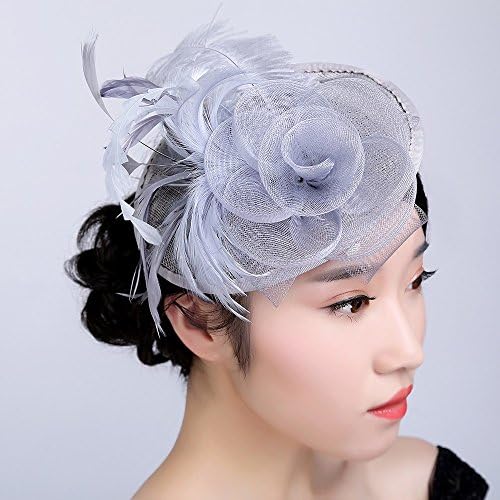 Wedding Party Hat,Wensltd Elegant Womens Feather Mesh Net Sinamay Fascinator Hat