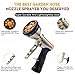 Garden Hose Nozzle Sprayer,Heavy Duty Metal Spray Nozzle 9 Adjustable Watering Patterns,Anti Leak Pressure Pistol Grip Trigger Water Nozzle Best for Hand Watering，Plants,Lawn,Car&Pets Washing.