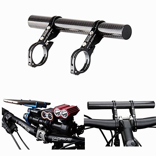 BESTEAM Double Handlebar Extender Holder for Bike Mounts, Flashlights, Speedometer Extension Installation - Thumbnail 3