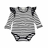 Infant Baby Girls Long Sleeves Cute Lace Romper (13-18m)