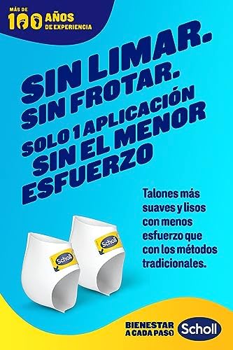 Máscara esfoliante para calcanhar scholl expert care - clinicamente comprovada para eliminar a pele seca e endurecida - 1 par