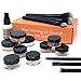 Premium 16 piece Large Mineral Makeup Kit (Select shade) - Concealer, Bronzer, Eye Shadow, Setting Powder, 2 Full Size Mineral Foundation, Primer - Create A Natural Flawless Look
