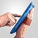 eSamcore Compatible with iPad Mini 5, iPad Mini 4 case Shockproof 360 Degree Rotating Leather Handle Grip and Kickstand Case with Built in HD Screen Protector [Blue]