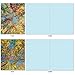 The Best Card Company - 10 Beautiful Note Cards Blank (4 x 5.12 Inch) - Fall and Autumn Season, Boxed Notecard Assortment - Over the Top M2006