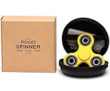 U-miss Tri Fidget Hand Spinner/Ultra Fast Bearings/Toy Great Gift- Perfect For Relieving Stress, Anxiety and Killing Time. (Yellow)