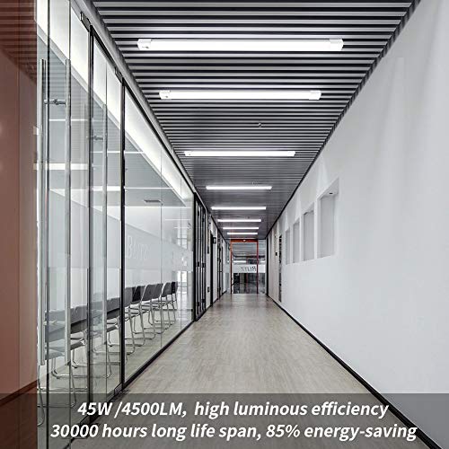 Öuesen Feuchtraumleuchte Led 150cm 45W LED Kellerlampe 4500LM, Werkstatt Deckenleuchte IP66 Wasserfest Led… – Bild 4