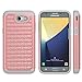 Galaxy J3 Emerge Case, Asstar [Shockproof] Heavy Duty Dual Layers Impact Protection Rugged Hard Back Bling Shell Anti-Slip Protective Case for Samsung Galaxy J3 Emerge / Galaxy J3 (2017) (Pink)