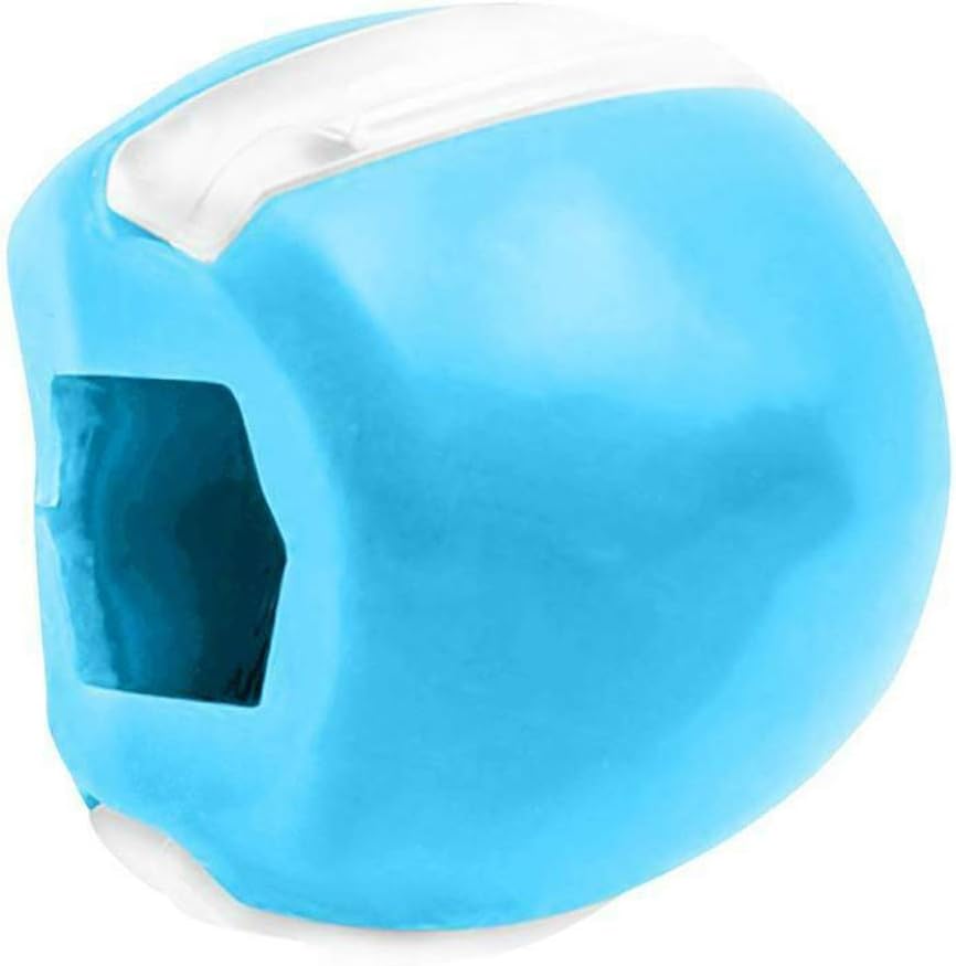 2pack Jawzrsize Jaw Fitness Ball,Jaw Exerciser,Double Chin Reducer,Neck Exerciser - Define Your Jawline, Slim Face Lift Chisel Chin Mouth Slimming (blue)