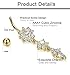 FIBO STEEL 3 Pcs 14G Stainless Steel Belly Button Rings Navel Barbell Body Jewelry Piercing CZ Inlaid