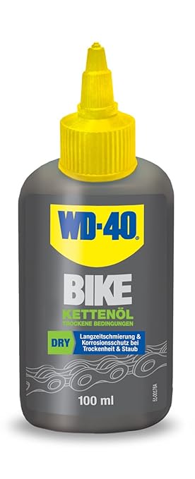 WD-40 Bike Kettenöl Tockene Bedingungen 100 ml, transparent, 49695