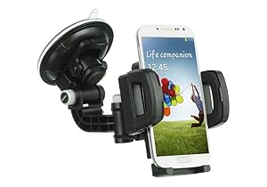 ZTE Carry Z981 Phone Case, Customerfirst, Heavy Duty Universal Car Mount Mobile Phone Holder Touch Windshield Dashboard Car Mount Holder For ZTE Zmax Pro (Car Mount)