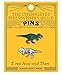 The Unemployed Philosophers Guild T. Rex and Fossil Enamel Pin Set - 2 Unique Colored Metal Lapel Pins