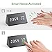 Digital Alarm Clock, Wooden Alarm Clock with Dual Time (12/24) Mode, 3 Levels Brightness,