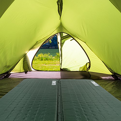 KAMUI Self Inflating Sleeping Pad 2 Inch Thick Camping Pad Connectable with Multiple Mats for
