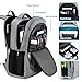 Travel Laptop Backpack,IIYBC Anti Theft Laptop Bag with USB Charging Port and Headphone Interface, Business Backpack for Men Women,College School Computer Bag Fits 17 Inch Laptop and Notebook-Grey