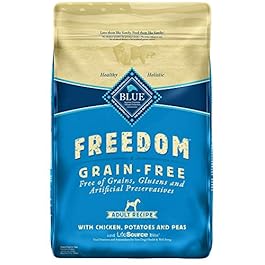 Blue Buffalo Freedom Grain Free Natural Adult Dry Dog Food, Chicken 24-lb