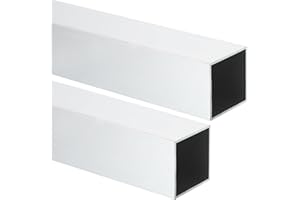MECCANIXITY Aluminum Square Tubing,1.5"x1.5"x16" Long 0.04" Wall Thick 6063 Aluminum Square Tube Seamless Structural Metal Profile Hardware for Construction DIY Home Decor Furniture 2pcs