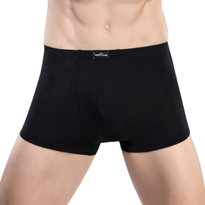 Sidiou Group High end Bamboo Fiber Underwear for Men, Boxer Underwear