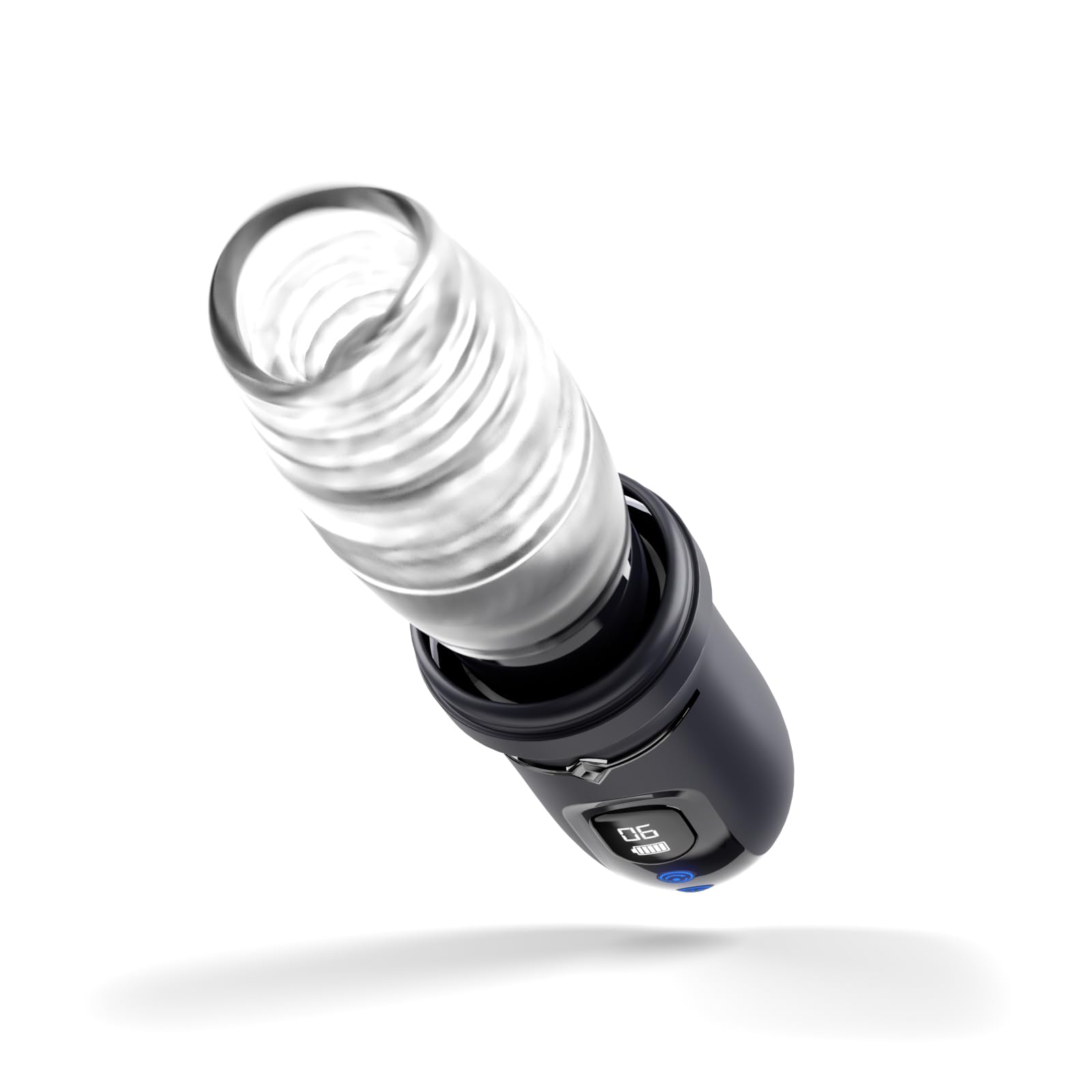 Bed Geek Male Spinning Masturbator - USB Rechargeable, 5 Thrust & 9 Vibration Modes, Realistic Textured Sleeve, Hands-Free Pleasure Device