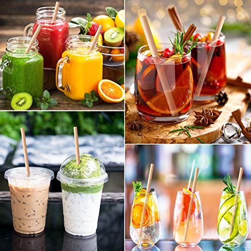 LYTIVAGEN 400 Stück Papier Trinkhalme Biologisch Abbaubare Trinkhalme Natur Kraftpapier Strohhalme Einweg Strohhalme für… – Bild 7