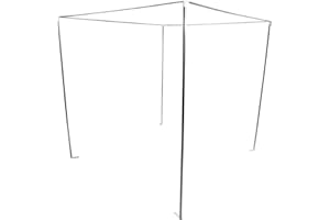 ABOOFAN Poteaux de cadre de baldaquin en acier inoxydable pour lit épais Moustiquaire Support de cadre de lit pour chambre à 