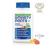 SmartyPants Adult Complete Gummy Vitamins: Multivitamin & Omega 3 DHA/EPA Fish Oil, Methyl B12, Vitamin D3, 180 count (30 Day Supply)