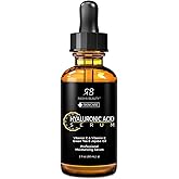 Radha Beauty Hyaluronic Acid Serum for Face, 2 fl. oz - Infused with Vitamin C + E + Green Tea & Jojoba Oil for Anti-Aging, Wrinkles, and Fine Lines - For Radiant and Healthy Skin