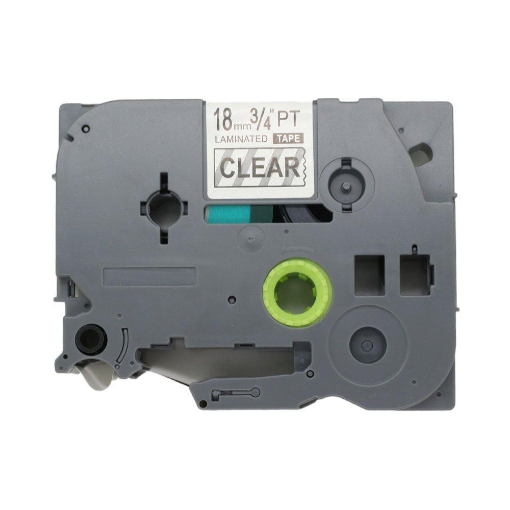 BROVACS 1 Pack Black on Clear Label Tape Compatible for Brother P-Touch TZ 141 TZe 141 18mm 3/4" OPA1114