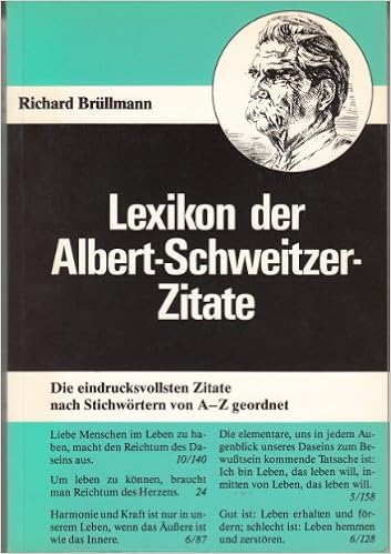 Lexikon Der Albert Schweitzer Zitate Amazonde Richard Brüllmann