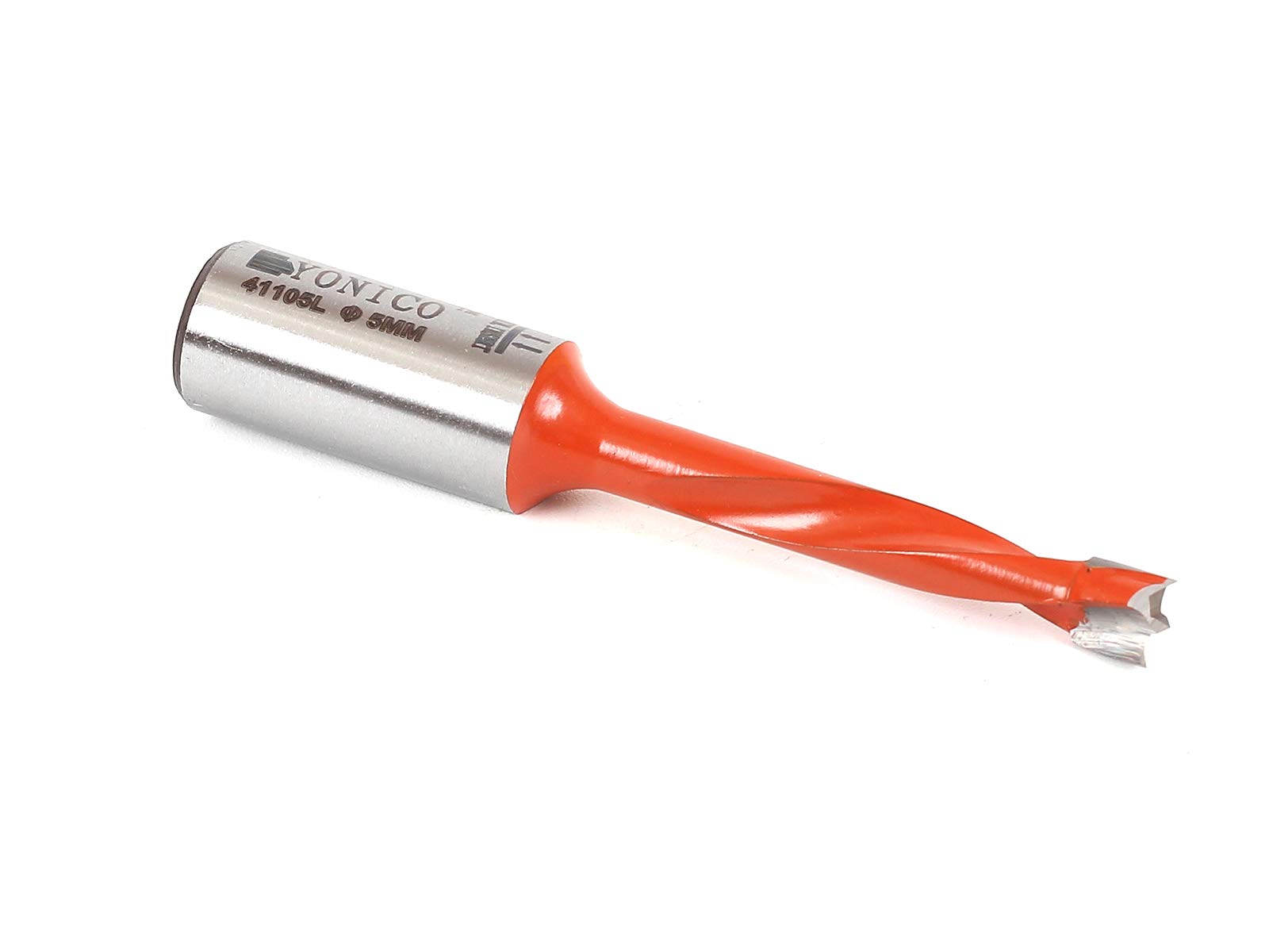 Yonico 41105L 5mm Brad Point Boring Bit - Left Hand - 57mm Length 10mm Shank