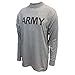 Military Uniform Supply New US Army Grey Moisture Wicking PT PTU Long Sleeve T-Shirt (Medium)