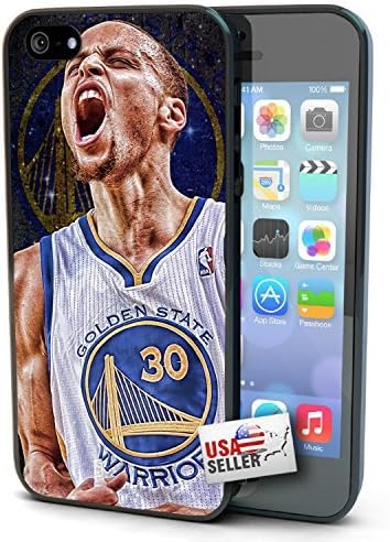 Stephen STEPH Curry RAGE iPhone 5 / 5S Hard Case Custom Warriors MVP dope swag illest (Black)