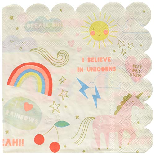 Meri Meri 45-2170 Unicorn Large Napkins Novelty