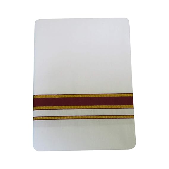 Men's Cotton 2 Mtr Dhoti (White, Free Size)