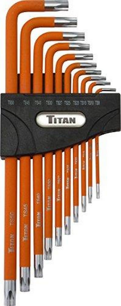Titan Tools 12734 Tamper Resistant 5-Lobe Key Set - Multi-Colour (10-Piece)