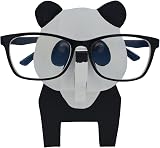 VIPbuy Panda Shaped Wood Glasses Holder 3D Puzzle Eyeglass Stand 10x11x15cm view 2