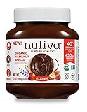 Nutiva Certified Organic, non-GMO, Vegan Hazelnut Spread with Cocoa, Chia and Flaxseed, Classic Chocolate, 13-ounces