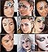 COKOHAPPY 6 Sets Festival Rhinestones Rave Mermaid Face Jewel Tattoo - Tears Gems Rainbow Crystal Rocks Bindi Body Temporary Stones Stickers (Collection 2)