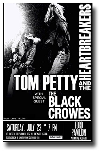 Tom Petty And The Heartbreakers Concert Promo 11 x 17 inches The Black
Crowes
