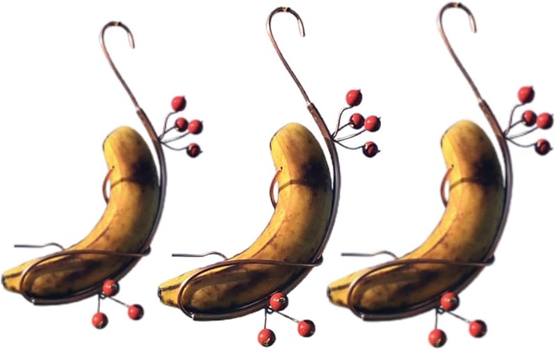 Eventerde 3 Copper Butterfly Banana Hammock Feeder Outdoor Garden Hanging