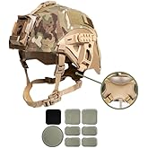 FMATAL GEAR IHPS Fast Tactical Helmet with Cover, Compatible with Airsoft, Paintball, and Cosplay, Lightweight