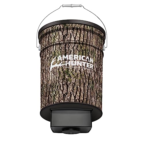 American Hunter 50 LB Hanging Feeder | Hunting Durable Lightweight Camo Metal...