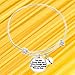 Paris Selection Inspirational Bangle Bracelet Gift- You are Braver Than You Believe