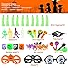 Baztoy Halloween Toys 110 pcs Kids Party Favors, Fun Gifts Fake Bugs Bat Rings Joke Toys Assortment, Bulk Decoration Kits, Theme Party Supplies, Teachers Rewards, Halloween Prizes, Goodie Bags